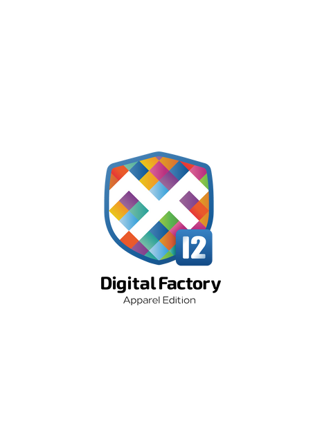 Colorful logo with 'Digital Factory' text on a white background