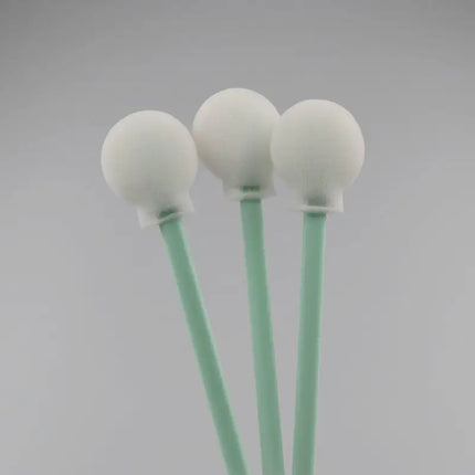 Large Foam Tipped Cleaning Swabs with mint green plastic stems and white foam tips; DTG Printer Parts cleaning tools kit