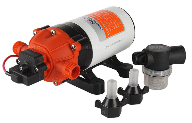 Pretreat Maker III/IV 3/4 Pump-SEAFLO 12V 1.6 GPM 100 PSI 34-Series Water Pressure Diaphragm Pump