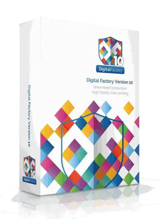 CADlink Digital Factory Version 11 Epson F2000/F2100 Edition box on surface with diamond vivid pattern; DTG Printer Parts