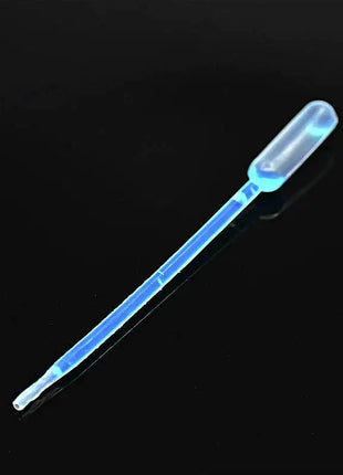 Pipette for Capping Station Cleaning Solution Filling DTG Printer Parts: translucent blue plastic clear bulb, slim nozzle tip