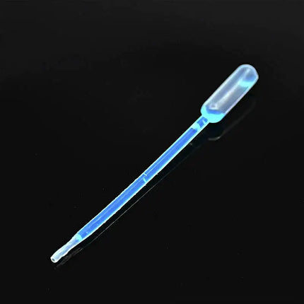 Pipette for Capping Station Cleaning Solution Filling DTG Printer Parts: translucent blue plastic clear bulb, slim nozzle tip