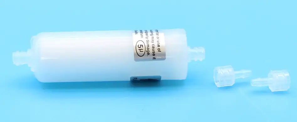 (PACK OF 2) Capsule Style DTG/DTF Ink Circulation Filter White + CMYK DTG Printer Parts plastic capsule with easy-fit cap