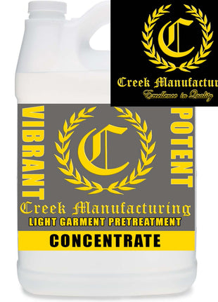 Creek Manufacturing PROMOTIONAL Econo-Light Garment POTENT VIBRANT Pretreat CONCENTRATED