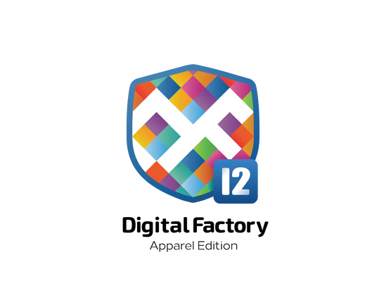 Colorful logo with 'Digital Factory' text on a white background