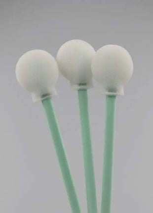 Large Foam Tipped Cleaning Swabs with mint green plastic stems and white foam tips; DTG Printer Parts cleaning tools kit