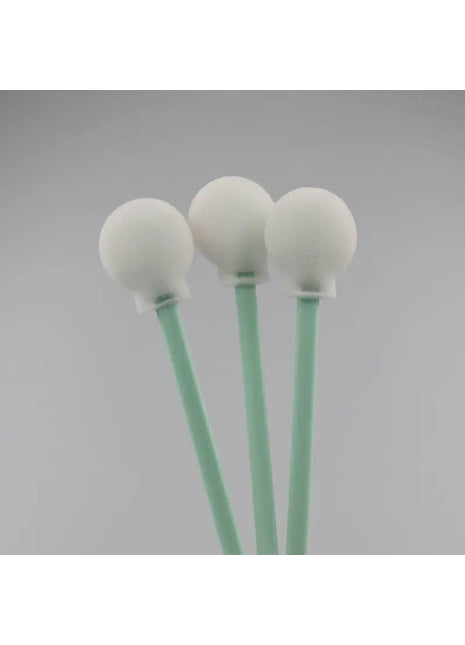 Large Foam Tipped Cleaning Swabs with mint green plastic stems and white foam tips; DTG Printer Parts cleaning tools kit