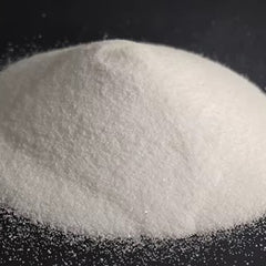 Fine White Adhesive Powder DIRECT TO FILM / DTF Tunsing DS220, white powder heap on black surface — DTG Printer Parts online