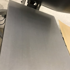 Rapid Slip Lower Platen Protector 16x20 DTG Printer Parts, brushed silver metal, anti-slip matte surface with non-slip edge